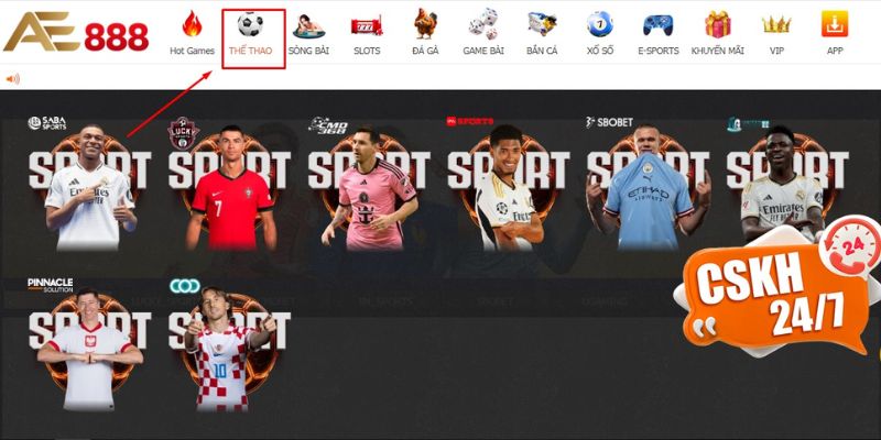 Giới thiệu chung sảnh Cá Cược Thể Thao AE888